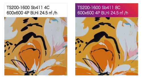 即便容易发暗的明亮橙色，也能实现高显色；即便容易出现颗粒感的浅橙色，也能呈现出优美顺滑的效果。