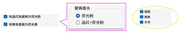 RasterLink8 荧光色置换功能