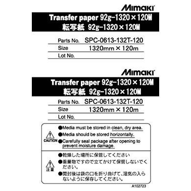 SPC-0613-132T-120 Transfer paper 92g-1,320×120M
