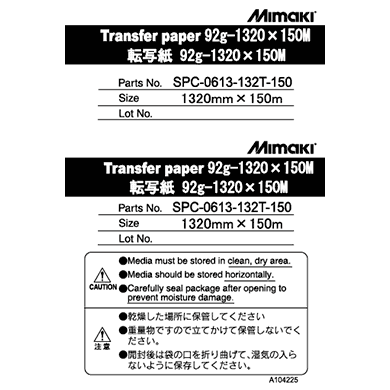 SPC-0613-132T-150 Transfer paper 92g-1,320×150M
