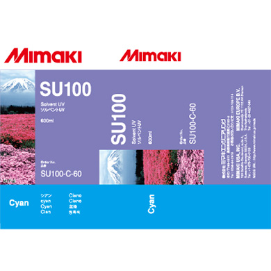 SU100-C-60 SU100 Solvent UV ink pack Cyan