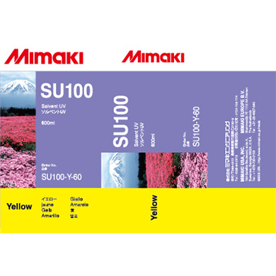 SU100-Y-60 SU100 Solvent UV ink pack Yellow