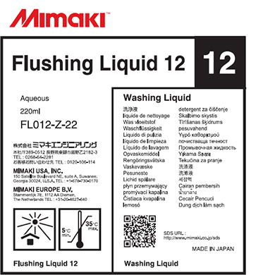 FL012-Z-22 Flushing Liquid 12 Cartridge