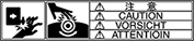 Warning label position figure