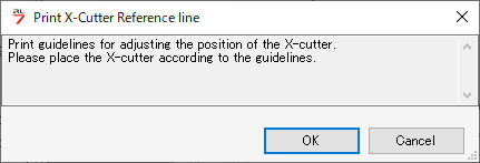 Reference line print dialog