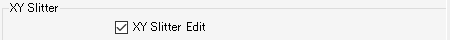 XY Slitter edit setting screen
