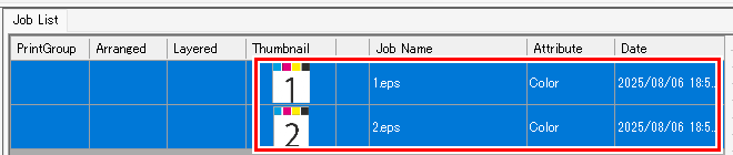 Print group_select multiple jobs