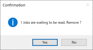 Display a confirmation dialog about the maximum number of jobs that can be registered