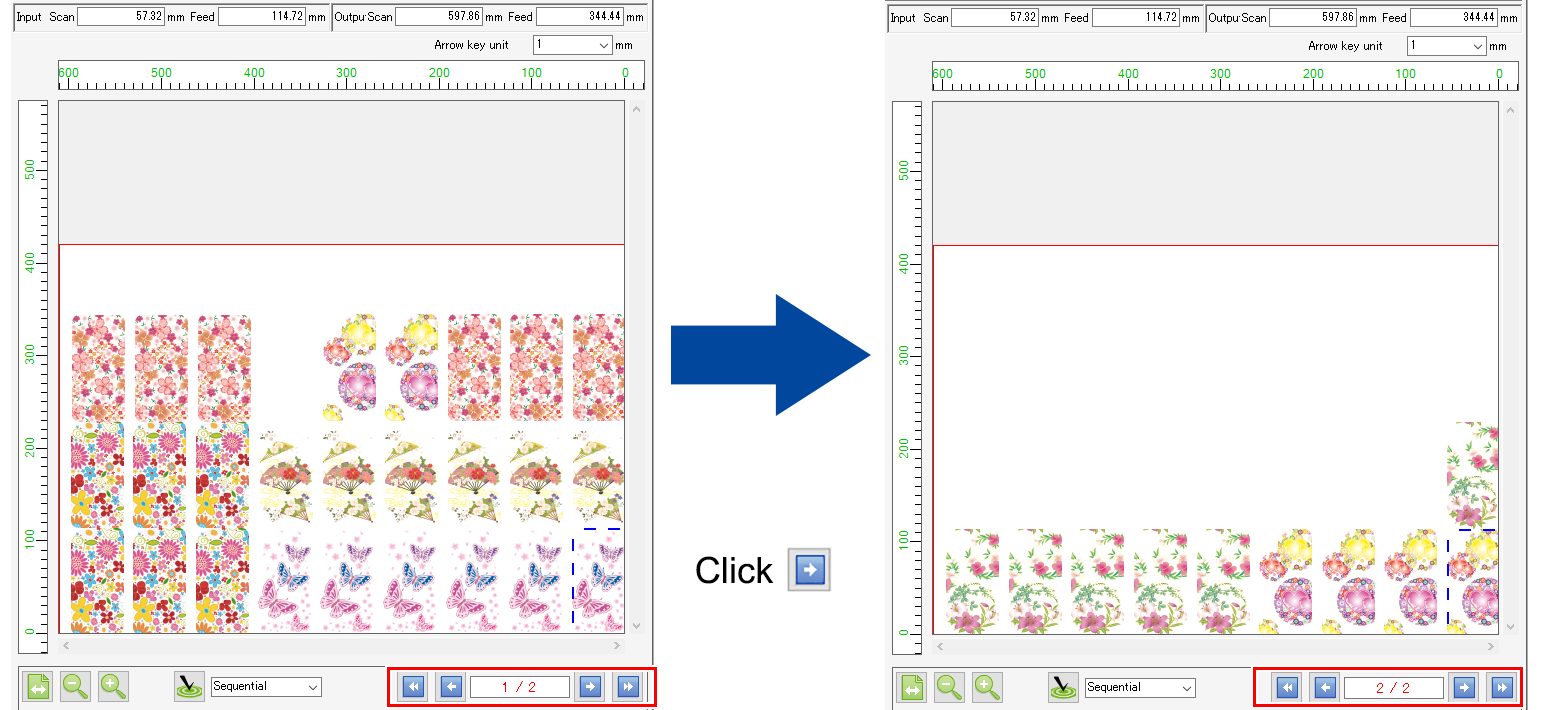 Flatbed Printer Preview Screen
