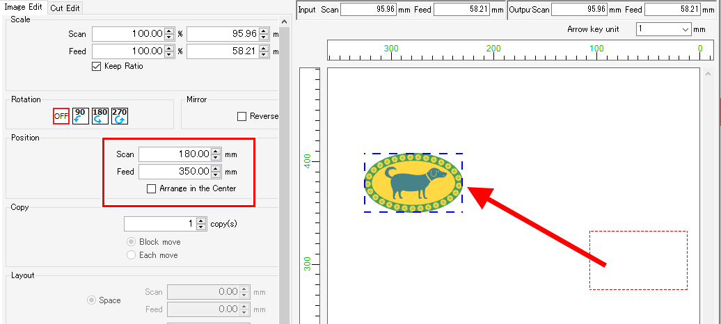 Dragging and moving jobs screen