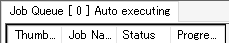 Job queue auto execution screen