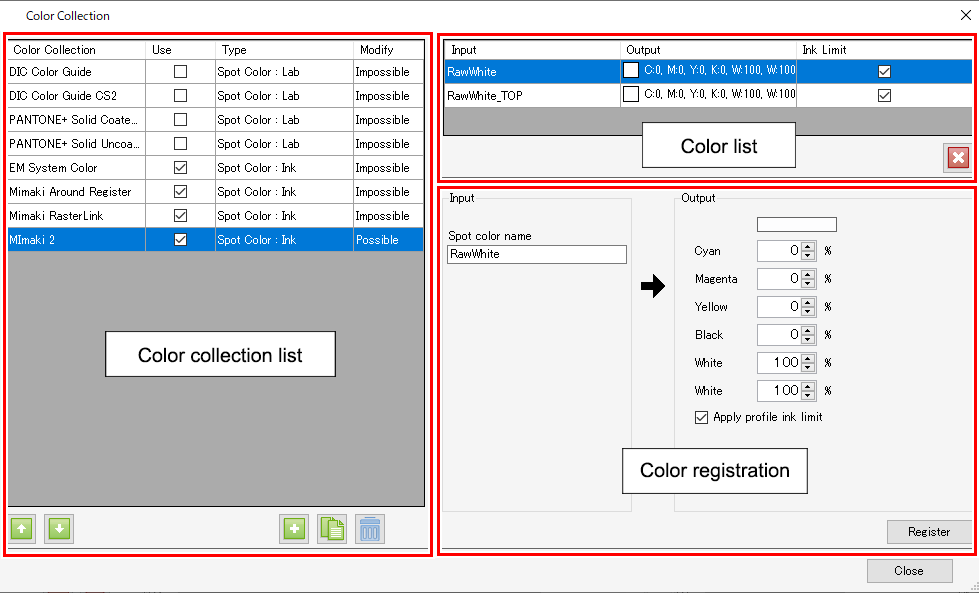 Color Correction Screen