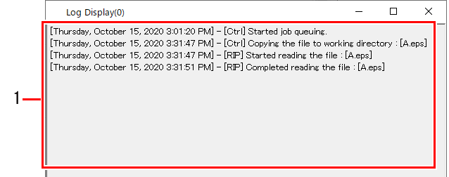 Error and warning display screen_