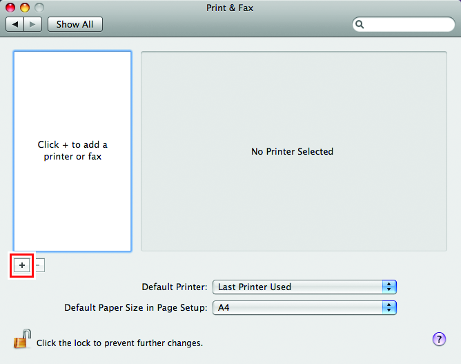 Print & Fax Screen