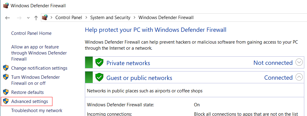 Firewall_Advanced Settings